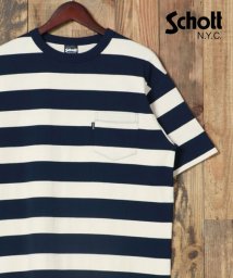 marukawa shonan/【Schott/ショット】 ボーダー ポケット 半袖Tシャツ/3123140 アメカジ ワーク ルード ボーダー ユニセックス レディース メンズ ポケT 半袖/504696363