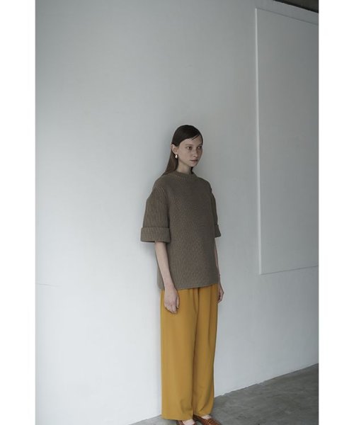 セール】OVER HALF SLEEVE KNIT TOPS(504707913) | クラネ(CLANE 
