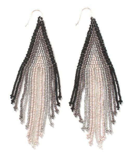 セール ビーズフリンジピアス スリーフォータイム Three Four Time Magaseek