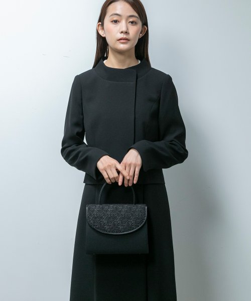 セール】喪服/礼服/ブラックフォーマルスーツ/ジャケット＆セミフレア  