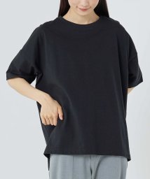 OMNES(オムネス)/撥水加工ワイドT半袖シャツ/ブラック