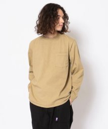 BEAVER(ビーバー)/グッドウエア　L/S POCKET TEE ロングスリーブポケットTシャツ/カーキ