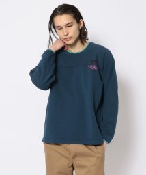 BEAVER(ビーバー)/CAL O LINE /キャルオーライン　LIGHTWEIGHT SWEAT CREW NECK ライトウェイトスウェットクルーネック/ブルー