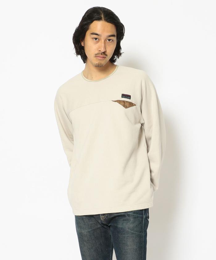 セール】CAL O LINE /キャルオーライン LIGHTWEIGHT SWEAT CREW NECK