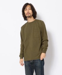 BEAVER(ビーバー)/Goodwear/グッドウェア　L/S CREW NECK POCKET TEE/オリーブ