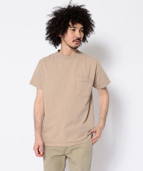 BEAVER(ビーバー)/Goodwear/グッドウェア　SS POCKET TEE 半袖ポケットT　/ベージュ