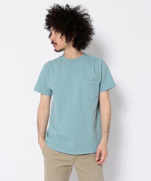 BEAVER(ビーバー)/Goodwear/グッドウェア　SS POCKET TEE 半袖ポケットT　/エメラルドグリーン3