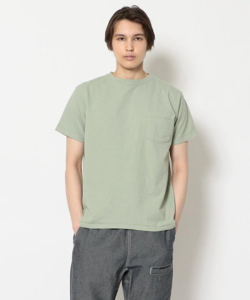 BEAVER(ビーバー)/Goodwear/グッドウェア　SS POCKET TEE 半袖ポケットT　/セージ1