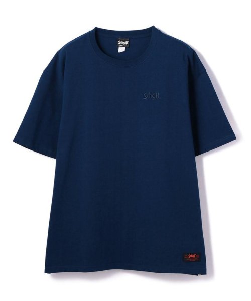 Schott(ショット)/OVERSIZE T－SHIRT BASIC LOGO/オーバーサイズ Tシャツ ベーシックロゴ/ブルー