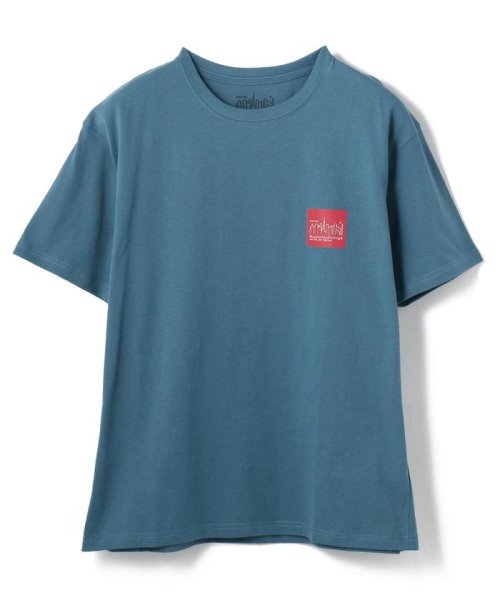 Schott(ショット)/Manhattan Portage/マンハッタン ポーテージ/Box Logo T－Shirt/ボックスロゴTシャツ/ターコイズ4