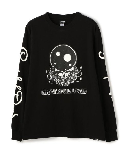 Schott(ショット)/×GRATEFUL DEAD×グレイトフルデッド/ LS T－SHIRT 'SPACE YOUR FACE'/ブラック