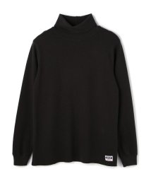 Schott(ショット)/LS HONEYCOMB TURTLENECK T－SHIRT/ハニカム タートルネックTシャツ/ブラック