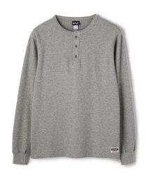 Schott/LS HONEYCOMB HENLEYNECK T－SHIRT/ハニカム　ヘンリーネック/504720636