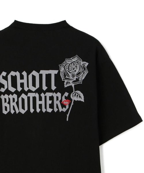 Schott(ショット)/DOLLER ROSE T－SHIRT2/ダラーローズ Tシャツ/ブラック