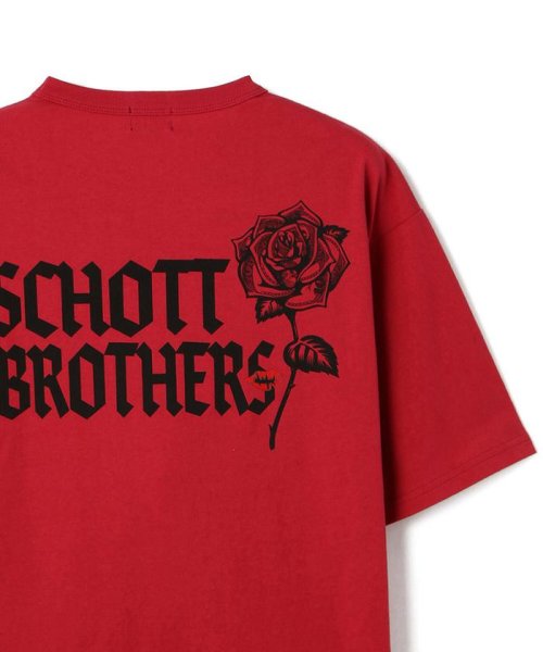 Schott(ショット)/DOLLER ROSE T－SHIRT2/ダラーローズ Tシャツ/ローズピンク