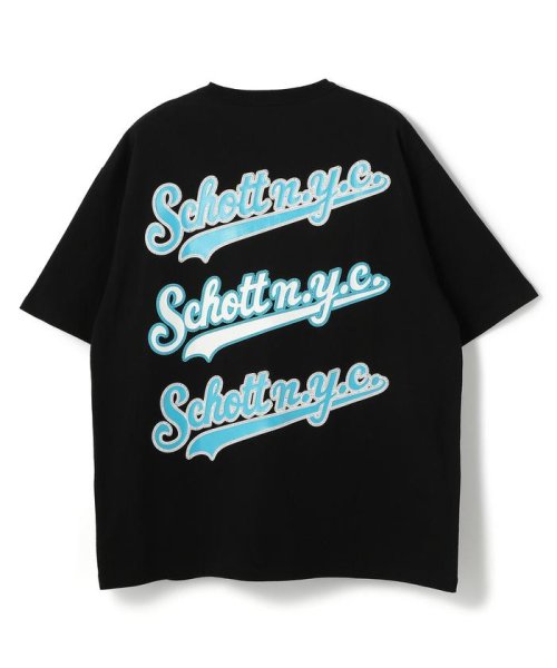 Schott(ショット)/Schott N.Y.C. T－SHIRT/ショット ニューヨーク Tシャツ/ブラック