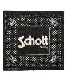 Schott(ショット)/Schott/ショット/COTTON BANDANA POLKA DOTS/バンダナ ポルカドット/ブラック