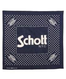 Schott(ショット)/Schott/ショット/COTTON BANDANA POLKA DOTS/バンダナ ポルカドット/ネイビー