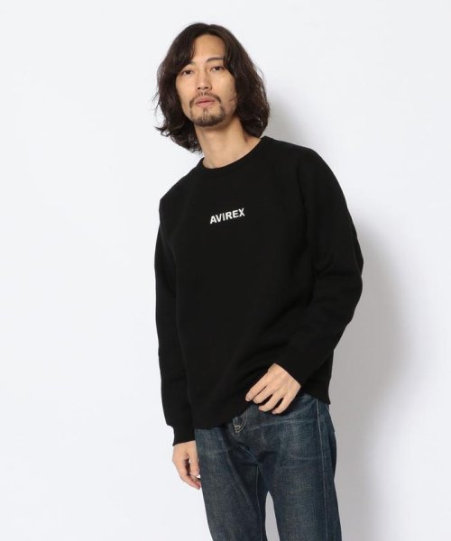 AVIREX(AVIREX)/ロゴ クルースウェット/ LOGO CREW SWEAT/ブラック