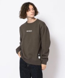 AVIREX(AVIREX)/ロゴ クルースウェット/ LOGO CREW SWEAT/チャコール