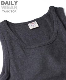 AVIREX(AVIREX)/《DAILY/デイリー》RIB TANK TOP/リブ タンクトップ  デイリーウェア/チャコール