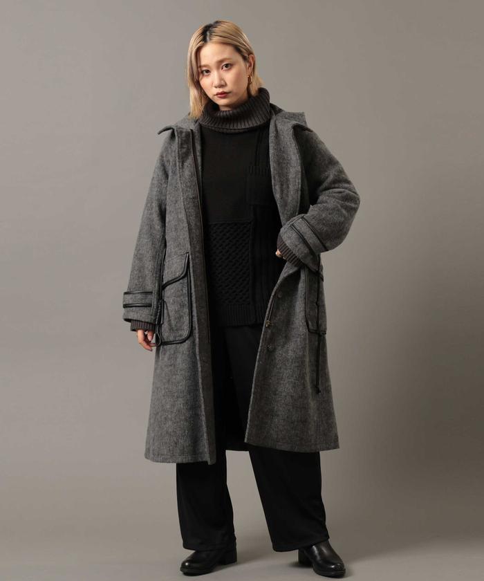 セール】ウールモッサ ロングコート/WOOL MOSSA LONG COAT(504721936