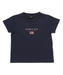 AVIREX(AVIREX)/Tシャツ ブロック ロゴ/T－SHIRT BLOCK LOGO/ネイビー