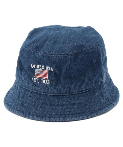 AVIREX(AVIREX)/ウォッシュド バケット ハット USA/BUCKET HAT/インディゴ7