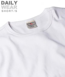 AVIREX(AVIREX)/《DAILY/デイリー》RIB S/S CREW NECK T－SHIRT/リブ 半袖 クルーネック Tシャツ  デイリーウェア/ホワイト