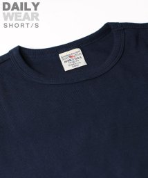 AVIREX(AVIREX)/《DAILY/デイリー》RIB S/S CREW NECK T－SHIRT/リブ 半袖 クルーネック Tシャツ  デイリーウェア/ロイヤル