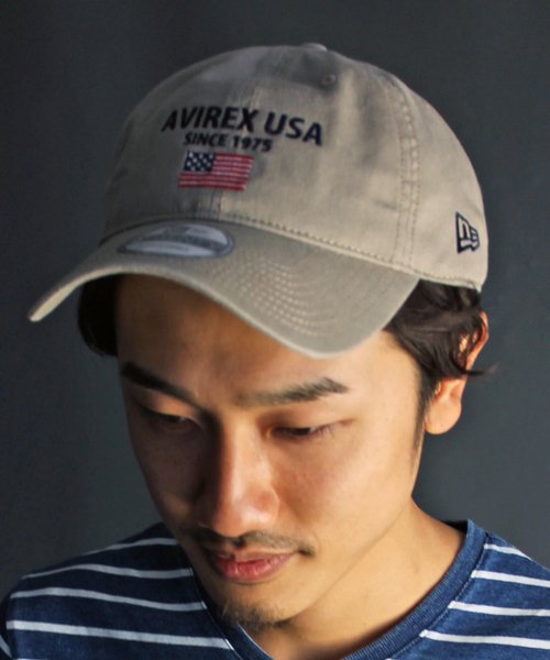 AVIREX(AVIREX)/直営店限定/×ニューエラ ポロキャップ USA国旗/ AVIREX×NEW ERA 9TWENTY POLO CAP/ベージュ