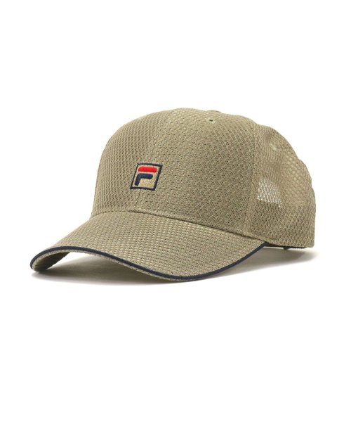 FILA(フィラ)/フィラ キャップ FILA ADLM CAP 帽子 メッシュキャップ ロゴ 吸水速乾 スポーツ 通気性 アジャスター調整 ランニング 100－713404/ベージュ