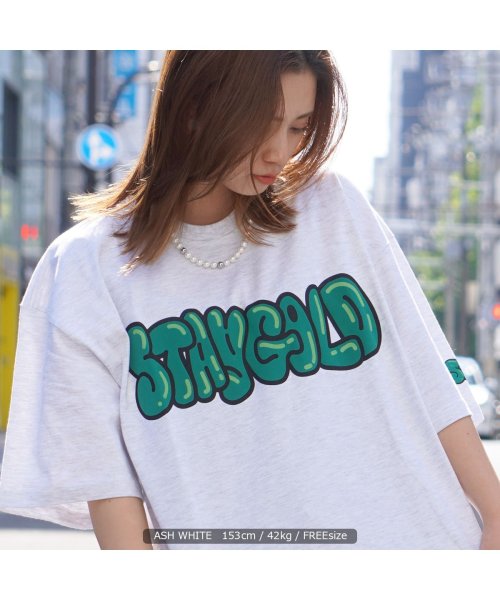 1111clothing(ワンフォークロージング)/tシャツ メンズ 半袖tシャツ レディース オーバーサイズ tシャツ ビッグシルエット トップス 半袖 カットソー 綿100% グラフィティ ロゴ ロゴt クル/ホワイト