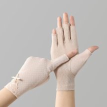 miniministore(ミニミニストア)/手袋 指切り レディース 紫外線対策/ベージュ