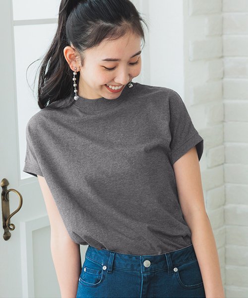 USAコットン】モックネックTシャツ (503995718) | コカ(coca) - MAGASEEK