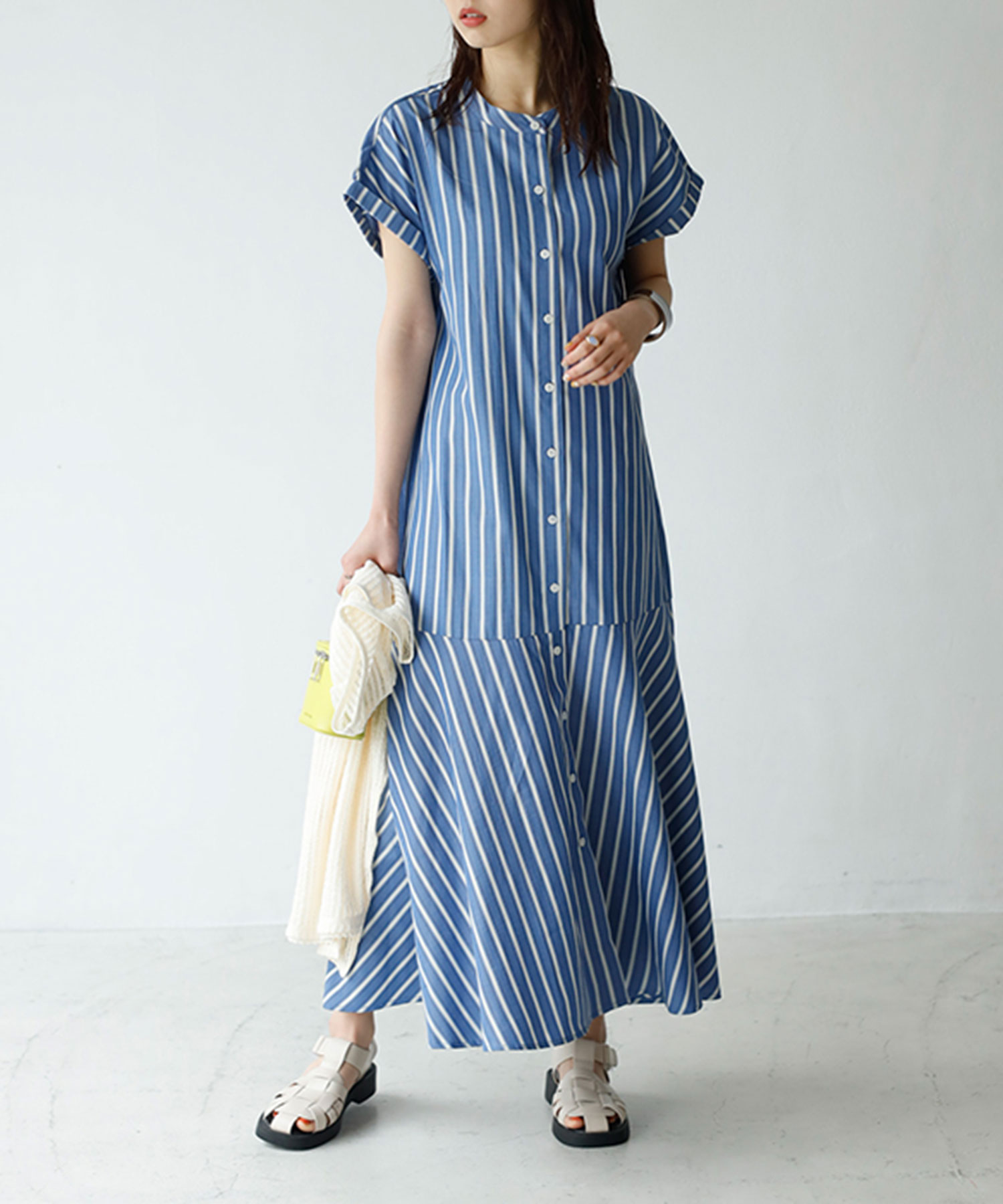 O E Teiban モダン ワンピース 清楚 リーフ柄 イ ワンピース Bo Os Sud Rs