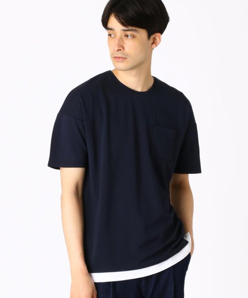 セール フェイクレイヤード Tシャツ コムサイズム メンズ Comme Ca Ism Mens Magaseek