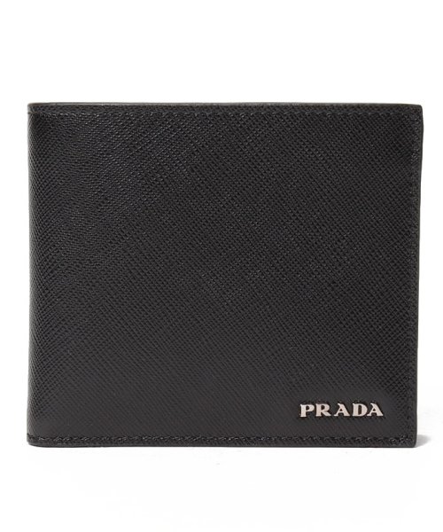 Prada プラダ メンズ レザー 二つ折り財布 コインポケット付 プラダ Prada Magaseek