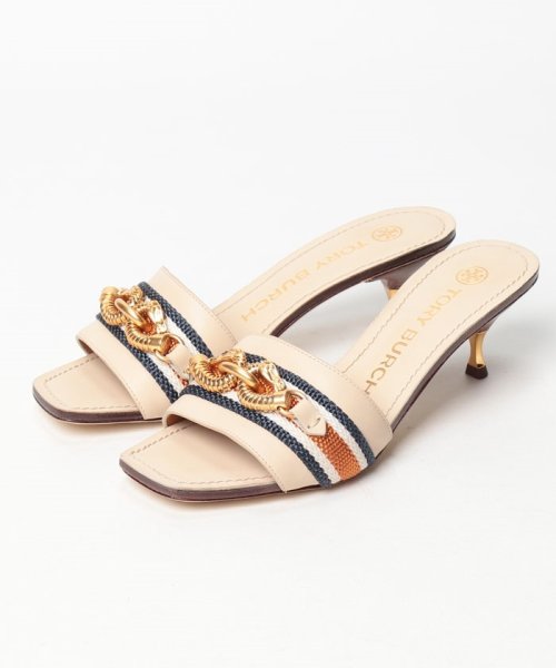 TORY BURCH(トリーバーチ)/【TORY BURCH】TORY BURCH トリーバーチ レディース サンダル ミュール ローヒール/CREAM