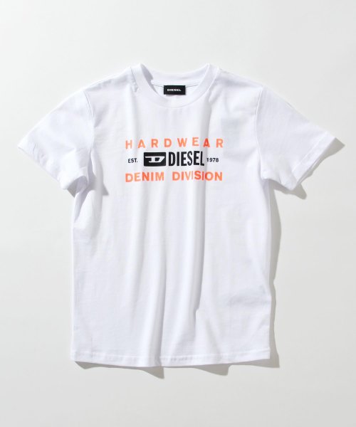 DIESEL(DIESEL)/DIESEL(ディーゼル)Kids & Junior プリント半袖 Tシャツ カットソー/ホワイト