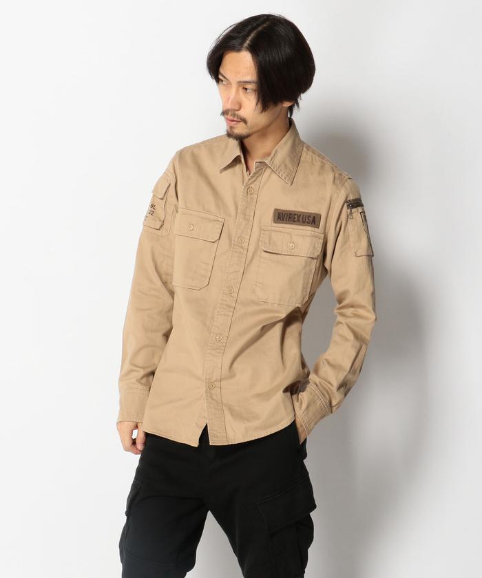 AVIREX(AVIREX) |AVIREX/アヴィレックス/FATIGUE KHAKI SHIRT/長袖