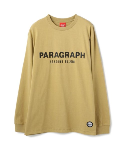 LHP(エルエイチピー)/Paragraph/パラグラフ/ロゴプリントロングスリーブTシャツ/Seasons L/S Tee/ベージュ