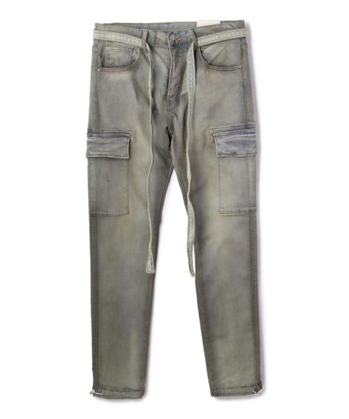 LHP(エルエイチピー)/mnml/ミニマル/デニムカーゴパンツ/Denim CargoPants(M2019－P565)/ブルー