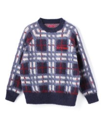 LHP(エルエイチピー)/September/セプテンバー/CHECK KNIT/チェックニット/ネイビー