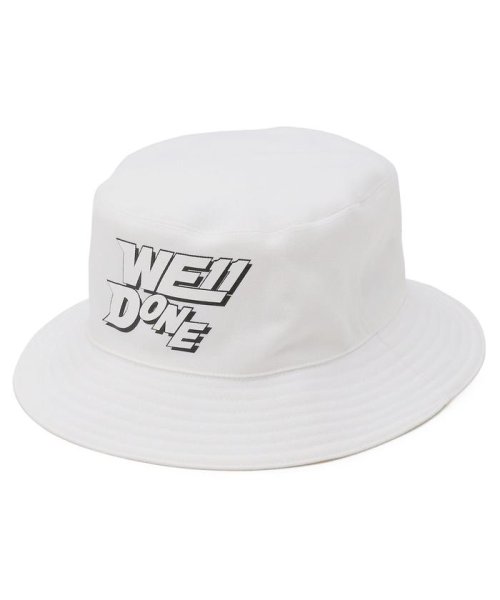 LHP(エルエイチピー)/WE11DONE/ウェルダン/BASIC LOGO BUCKET HAT/ベーシックロゴバケットハット/ホワイト