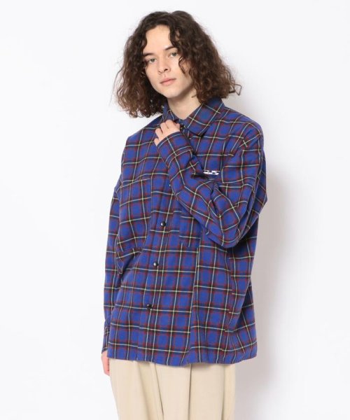 B'2nd(ビーセカンド)/LUSOR（ルーソル）SNAP BUTTON SHIRTS スナップボタンシャツ/ブルー