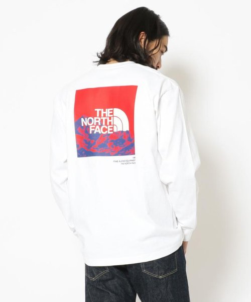 B'2nd(ビーセカンド)/THE NORTH FACE/ザ・ノースフェイス　L/S Sleeve Graphic Tee ロングスリーブスリーブグラフィックティー/ホワイト