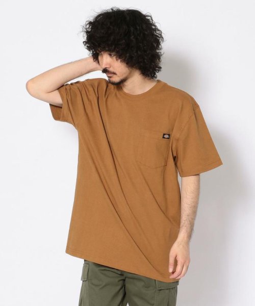 B'2nd(ビーセカンド)/Dickies /Short Sleeve Heavy Weight CrewNeck Tee/ブラウン