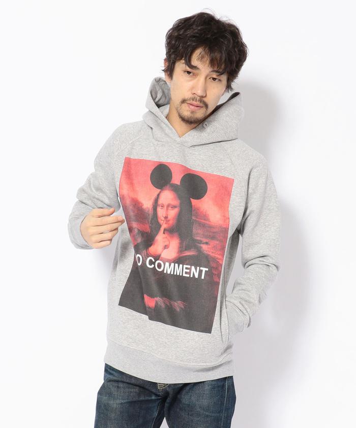 NO COMMENT PARIS /ノーコメントパリ/HOOD JP MONALISA RED/モナリザ レッドフーディー