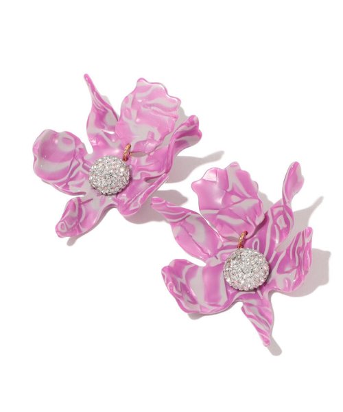 LELE SADOUGHI CRYSTAL LILY ピアス SADOUGHI